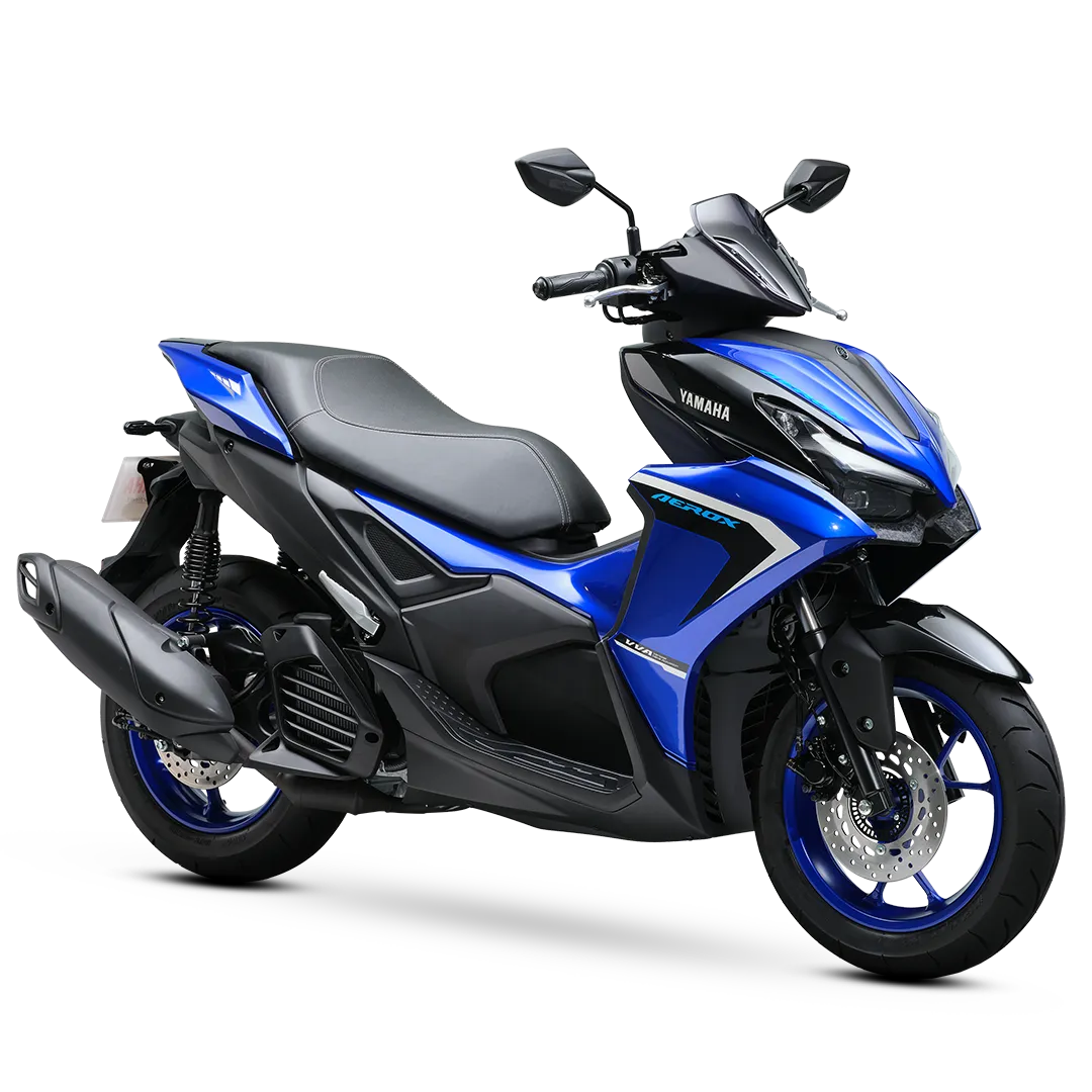 Yamaha Aerox V2 155cc motorcycle rental in Davao City - Blue sport scooter with ABS